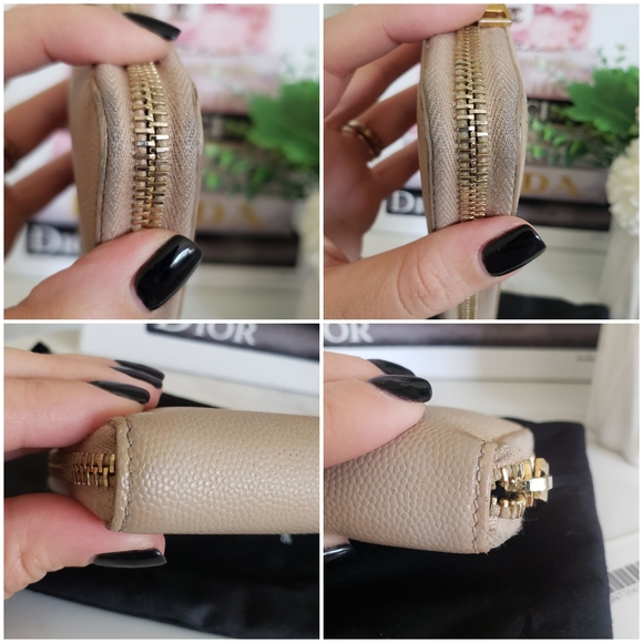 Authentic Pre-owned Yves Saint Laurent Grain De Poudre Zip Around Long Wallet - Picture 10 of 16